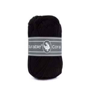 278_010.6__325 Durable Coral Katoen 50g - 325 - Black