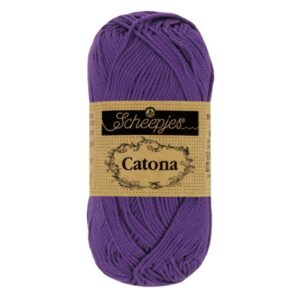 1678-521_1 Scheepjes Catona 10x50g - kleur 521 - Deep Violet