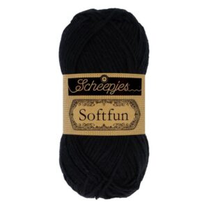 1592-2408_1 Scheepjes Softfun 50gr - 2408 Black