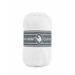 010.6__310_115 Durable Coral Katoen 50g - 310 - White