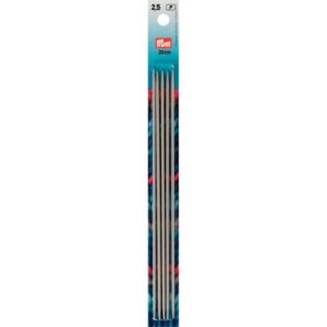 191.488 Prym Kousenbreinaalden aluminium 20cm 2.50mm