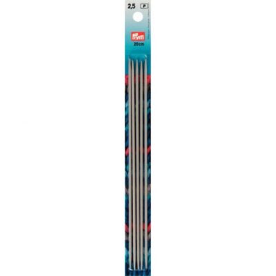 191.488 Prym Kousenbreinaalden aluminium 20cm 2.50mm