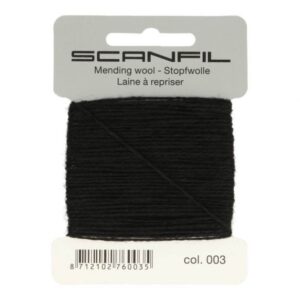 40020-003 Scanfil Stopwol 10x15m - kleur 003 - Zwart