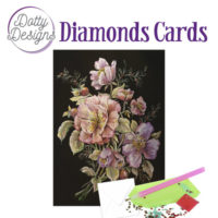 2639099 DDDC1025 - Dotty Designs Diamond Cards - Roses in Black