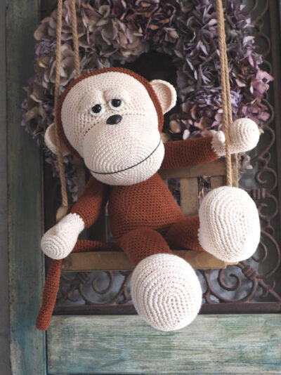 69042-102 XXL Funny Monkey Basic (staand of zittend) - Rusty