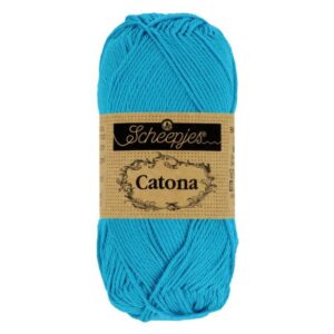 1678-146_1 Scheepjes Catona 10x50g - kleur 146 - Vivid Blue