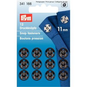 022.341166_15686 Drukkers - Prym - Zwart 11.0mm