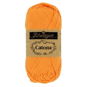 1678-411_1 Scheepjes Catona 50g - kleur 411 - Sweet Orange