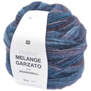 383328.006_2 Rico Creative Melange Garzato Aran Wonderball - Lila Petrol