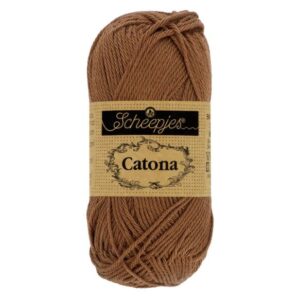 1678-157_1 Scheepjes Catona 10x50g - kleur 157 - Root Beer