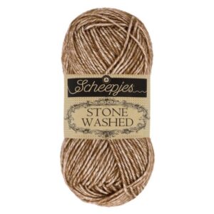 1664-822-0 Scheepjes Stone Washed 50g - 822 Brown Agate