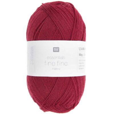 383340.004_2 Rico Essentials Fine Fine Merino - Rood - Kers