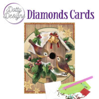 DDDC1042 - Dotty Designs Diamond Cards - Christmas Birdhouse