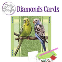 DDDC1076 - Dotty Designs Diamond Cards - Parakeets