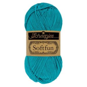 1592-2511_1 Scheepjes Softfun 50gr - 2511 Dark Turquoise