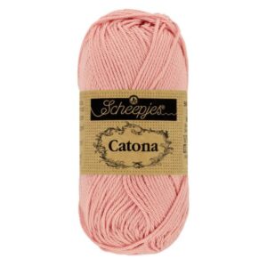 1678-408_3 Scheepjes Catona 10x50g - kleur 408 - Old Rose