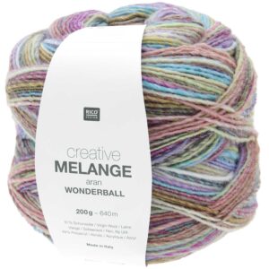 383298.022_2 Rico Creative Melange Aran Wonderball - Pastel