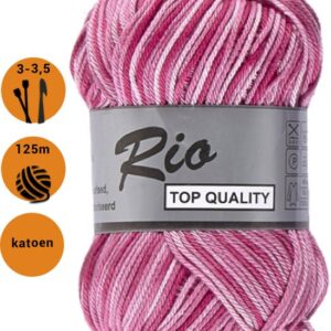 69019a-630 Rio katoen garen multi - 630 - Roze