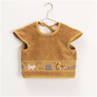 740275.76_AW_1 Rico Design Sleeve Slabbetje met aidaband 40x49 cm - Mosterd