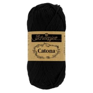 1678-110_1 Scheepjes Catona 10x50g - kleur 110 - Jet Black