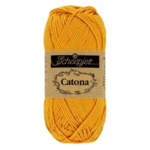 1678-249_1 Scheepjes Catona 10x50g - kleur 249 - Saffron