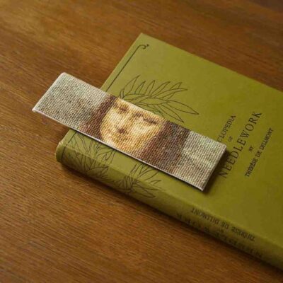 bk1973-81-4 DMC Kruissteek kit boekenlegger - Museum Collectie -1st - Mona Lisa