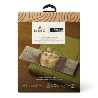 bk1973-81-5 DMC Kruissteek kit boekenlegger - Museum Collectie -1st - Mona Lisa