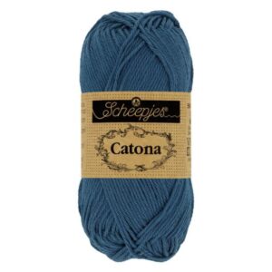 1678-164_1 Scheepjes Catona 10x50g - kleur 164 - Light Navy