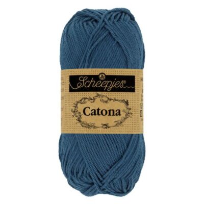 1678-164_1 Scheepjes Catona 10x50g - kleur 164 - Light Navy
