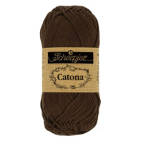 1704-162_2 Scheepjes Catona 10x10g - kleur 162 - Black Coffee