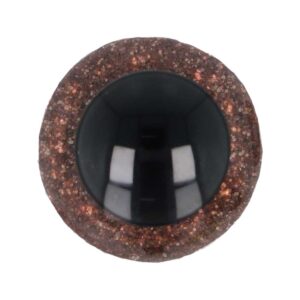 5636-18-881-1 Veiligheidsogen - 18mm - tweekleurig - Glitter - Bruin - 881