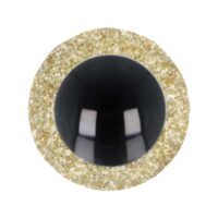 5636-18-go-1 Veiligheidsogen - 18mm - tweekleurig - Glitter - Goud