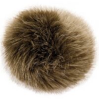 383176.018_1 Kunstfell Pompon Olive - 13 cm