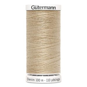 002.700160__2795_22375 Gütermann Jeansgaren Denim 100m - 2795 - Lichtbeige