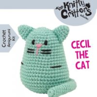 Cecil_The_Cat_2 Crochet Kit - Pouch Pals - Cecil The Cat