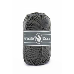 010.6__2236_95 Durable Coral Katoen 50g - 2236 - Charcoal